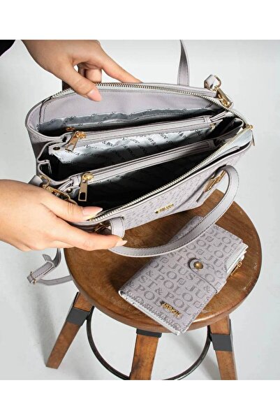 Just Polo حقيبة يد وكتف نسائية من JustPolo للموسم الجديد مقاس كبير مكونة من 5...