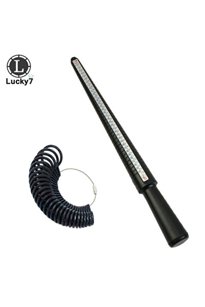 Choice مجموعة أدوات مجوهرات سوداء واحدة، مقاس الخاتم، عصا قياس الإصبع، أداة ق...