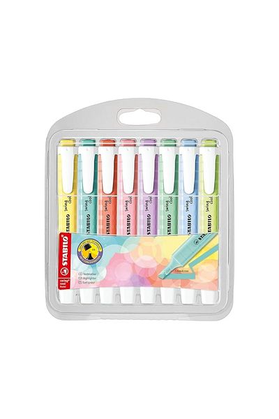 Stabilo - Marker Pen - Swing Cool Pastel - Pack of 8 - Assorted Colors