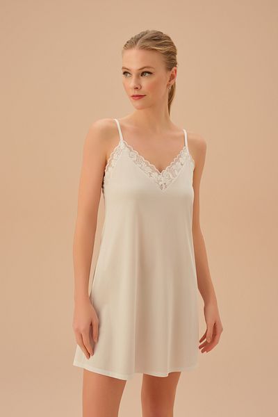 SUWEN Swan Short Nightgown