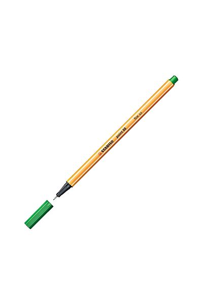 Stabilo Point 88 Fineliner Pen, 0.4 mm Tip, Green, Metal Based Design