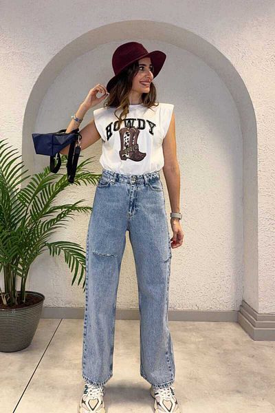 Clothing palette BLUZĂ DETALIE JIULĂ LATĂ JEAN