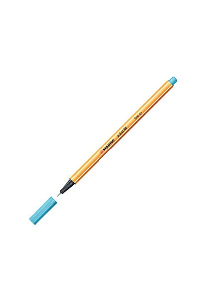 Stabilo Point 88 Fineliner Kalen, 0.4 mm Blue Tip, Metal Backed, Hexagonal Design