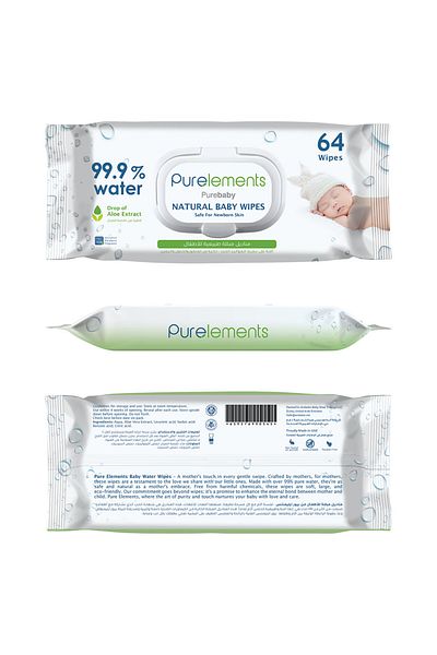 Purelements Aloe Natural 99.9% Water Wipes - 768pcs