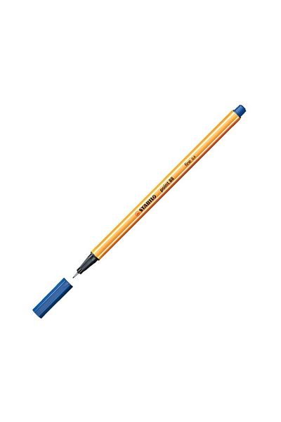 Stabilo Point 88 Fineliner Pen, 0.4 mm Blue Tip, 6-Gen Design with Metal Backing