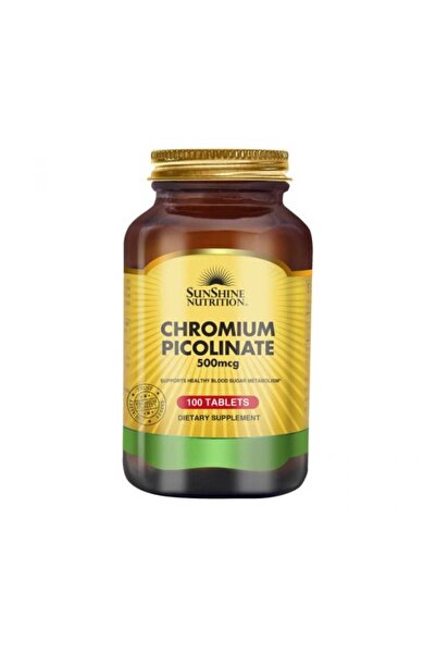 Sunshine Nutrition التغذية - بيكولينات الكروم 500 ميكروجرام - 100 قرص