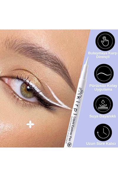 Kirpi White Non-Flowing Eyeliner Eye Pencil