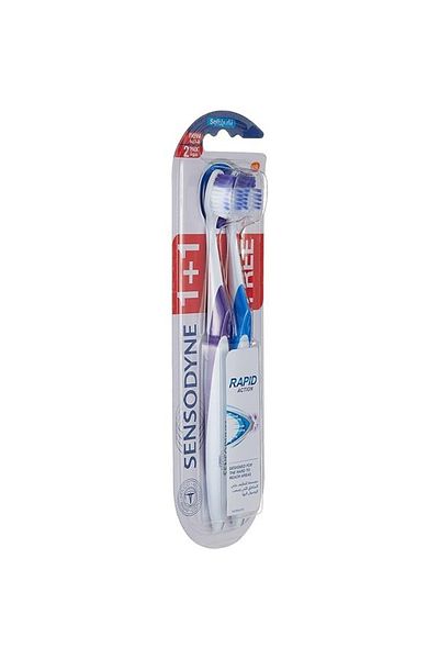 Sensodyne Tooth Brush Rapid Action Soft 1+1 Free