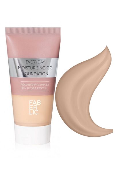 Faberlic Everyday Glam Team - كريم أساس مرطب طبيعي عاري 6481