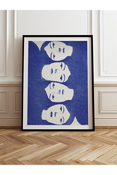 HOMEPACK Tekli Ahşap Çerçeveli Tablo Tek Parça Poster Tablo TK/899