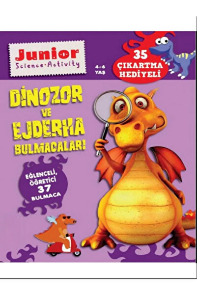 Turkuvaz Dergi JUNIOR EĞLENCELİ EJDERHA ÖĞRETİCİ 37 BULMACA 35 ÇIKARTMA