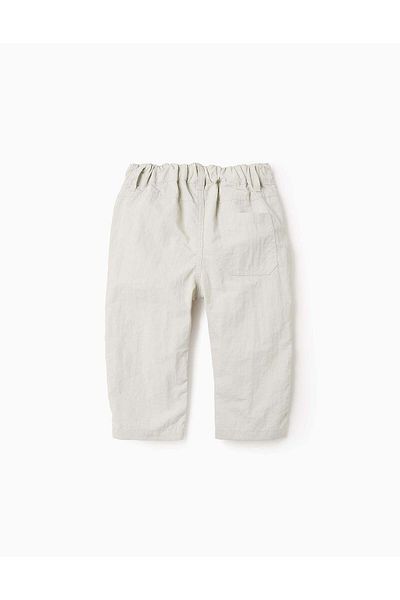 Ziddy Ripstop Trousers for Baby Boys, Beige