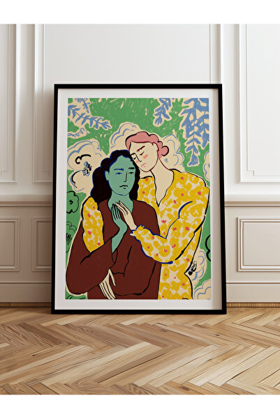 HOMEPACK Jedna drvena uokvirena slika, jednodijelni poster, slika TK/888