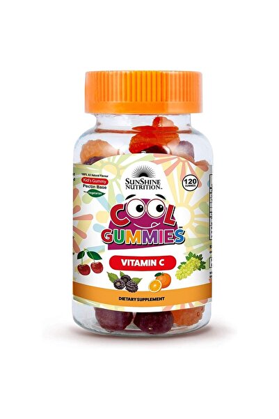 Sunshine Nutrition حلوى جيلاتينية مغذية للأطفال، غنية بفيتامين سي - 120 حلوى ...