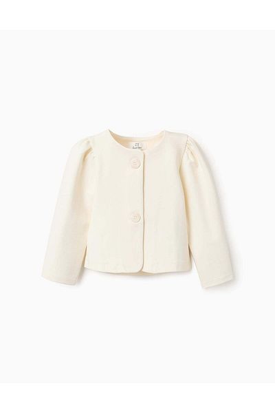 Ziddy Classic Jacket for Baby Girls, Cream