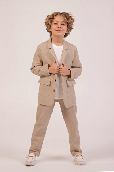 DMB BOYS & GIRLS بدلة رجالية قطن 100% - طقم مكون من 3 قطع قطن 100% بزرين