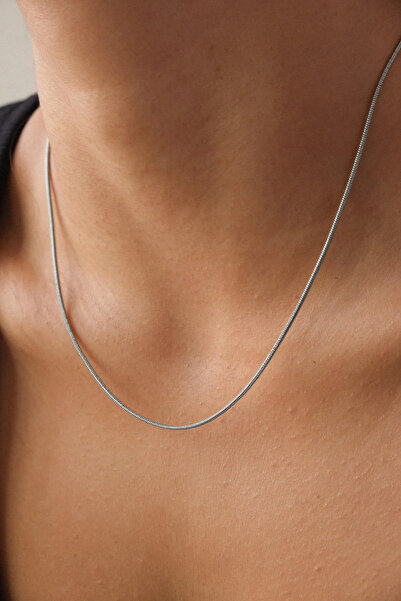 ByFlorya Jewelry للجنسين 1 ملم سلسلة ذهبية اللون غير مشوهة 45 و 60 سم فولاذ ر...