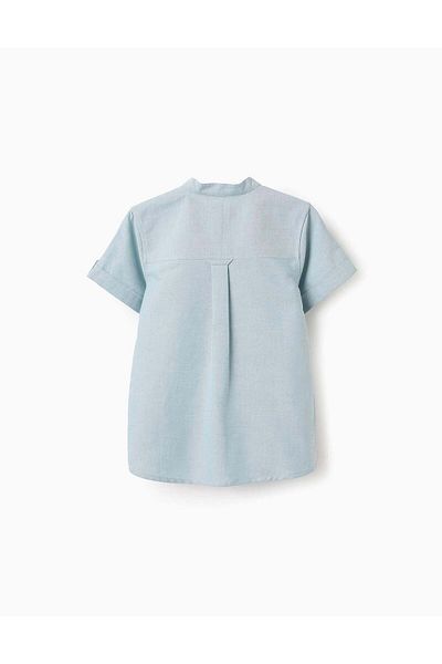 Ziddy Short Sleeve Oxford Shirt for Boys, Blue