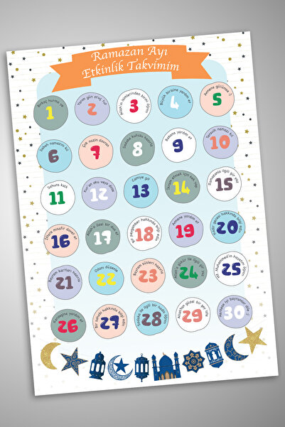 Miomundobaby Çocuklar Için Ramazan Ayı Oruç Çizelgesi, Ramazan Çocuk İmsakiye...