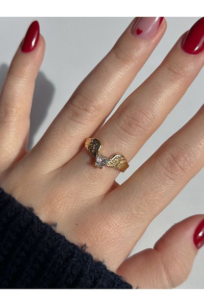 Reorah Collection Vintage Angel Heart Ring-Vintage Angel Wing Ring