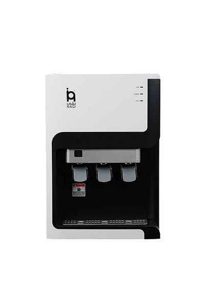 naqi Cooler With Internal 4 Stage Filters & Safety Button For Hot Water (WHITE)