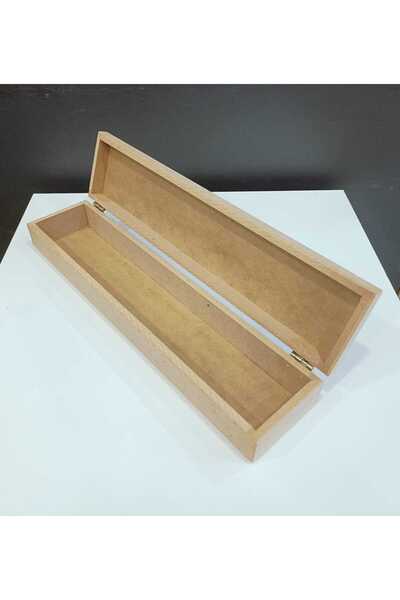 mdf Ahşap mdf ham boyanabilir dikdörtgen hobi kutusu (Şiş , Takı , Tesbih kutusu)