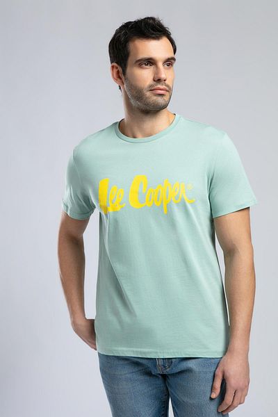 Lee Cooper Londonlogo Ανδρικό μπλουζάκι με λαιμόκοψη μέντας