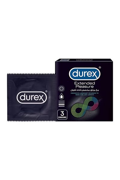 Durex مجموعة من 3 واقيات ذكرية لمتعة ممتدة