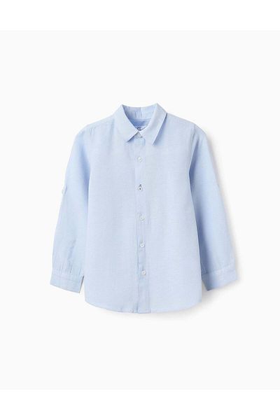 Ziddy Shirt with Tabs Loops for Boys, Blue