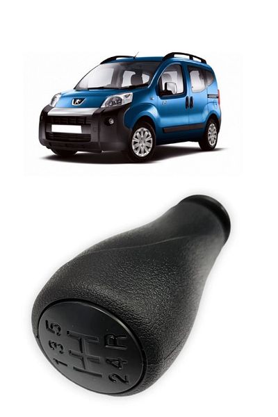 CMEPARTS Black Manual Gear Shift Knob Peugeot Bipper 2008-2019