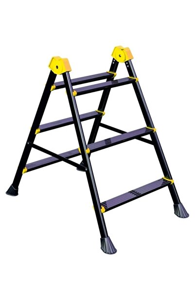 Genel Markalar Mix 3+3 Çift Çıkışlı Siyah Metal Merdiven