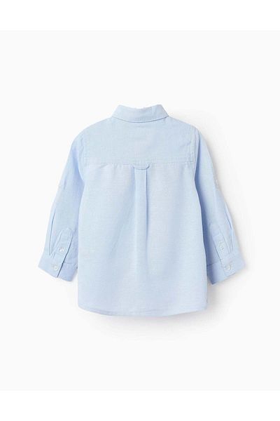 Ziddy Shirt with Tabs for Baby Boys, Blue