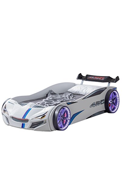 Setay Arabalı Yatak, Merso Rüzgarlıklı Full Ledli Arabalı Yatak - Beyaz