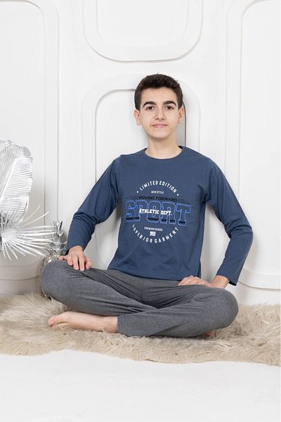 Pyjama Familya بدلة بيجامة رفيعة بأكمام طويلة للأولاد