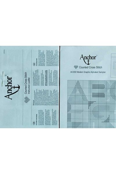 Anchor 30X25Cm Alphabet Patterned Cross Stitch Embroidery Kit