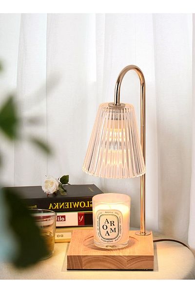 sharpdo Bedroom Romantic Table Lamp Wax Lamp, Marble Aromatherapy Lamp, Dimmable