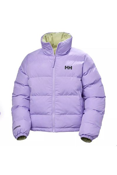 Helly Hansen Yu 23 Reversible Puffer Women's Purple Stand Collar Coat