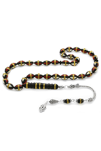 Tesbihane 925 проба срібла з бахромою, заповнена міном, латунна спіраль, ячмі...