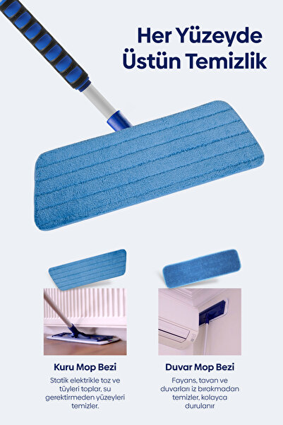 Silva Mikrofiber Ikili Mop Set (KURU-DUVAR)