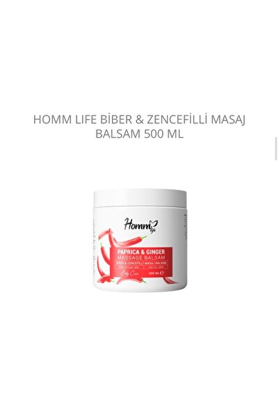 hommlife BİBER & ZENCEFİLLİ MASAJ BALSAM 500 ML
