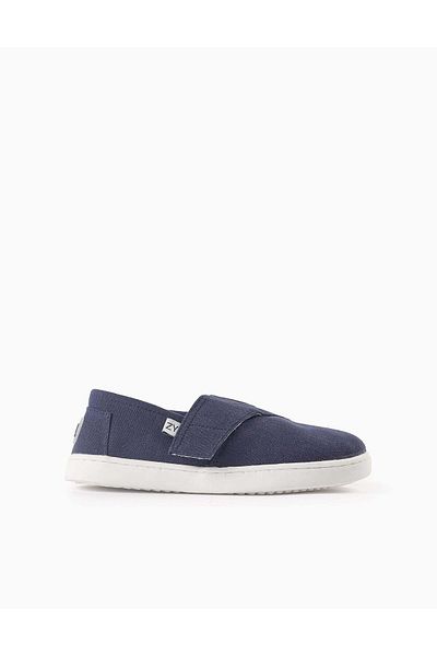 Ziddy Canvas Espadrilles for Boys, Dark Blue