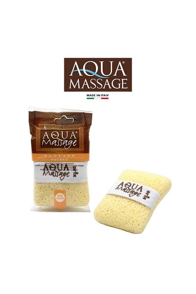 Aqua Massage Soap Holder Sponge Pocket - Eco-Friendly Bath Sponge with Convenient Soap Pocket