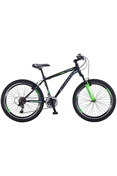 Salcano Lion 26 Jant V-fren Dağ Bisikleti 21 Vites 15 Kadro Siyah Yeşil Gri