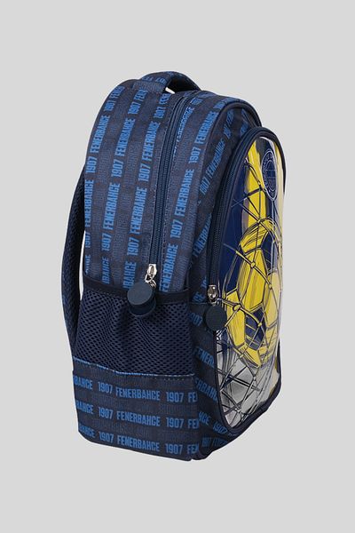 Fenerbahçe Children's Printed Licensed Multi-Compartment Zippered School Backpack