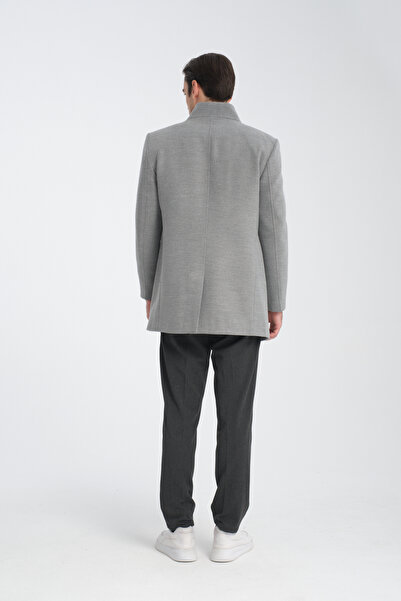 Frappoli Чоловічий Regular Fit Прямий комір Каше Кожен