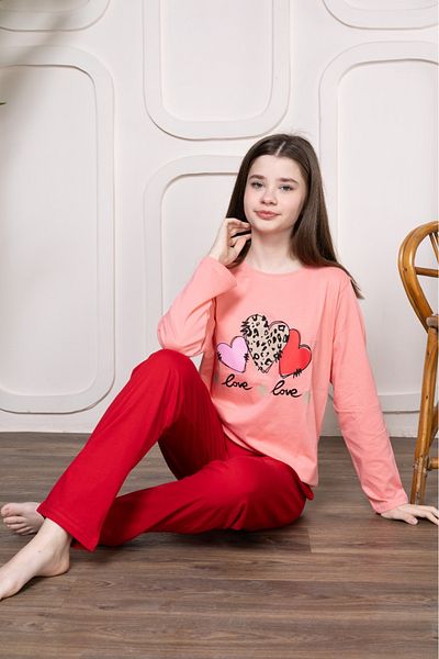 Pyjama Familya Κοριτσίστικο σετ πιτζάμες με μακρυμάνικο σχήμα