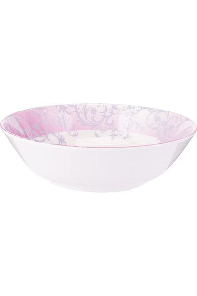 AKDC M/Mine Soup Bowl L(15cm) xW(15cm) xH(4cm) Light Pink And White
