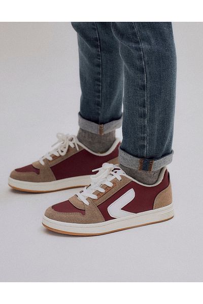 Ziddy Trainers for Boys 'ZY Move', Burgundy/Beige