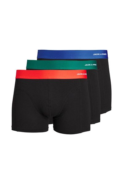 Jack & Jones Ανδρικά μαύρα εσώρουχα Jack&jones Lucas Bamboo 3 Pack