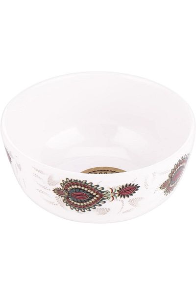 AKDC DJ M/MINE BOWL 9CMX9CMX4CM white and brown